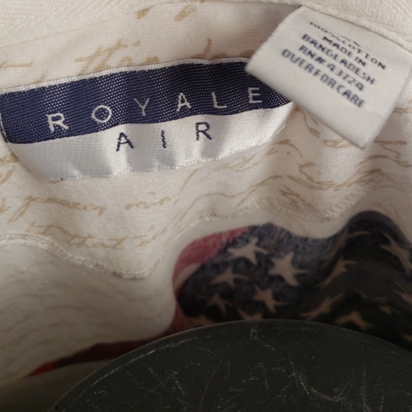 Mens Royal Air American Flag Polo size XL - Picture 4 of 5